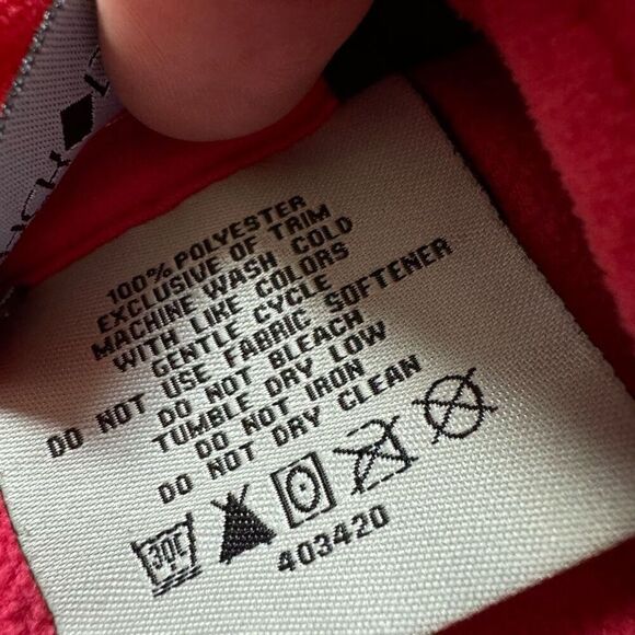 Black Diamond Pink Zip Up Fleece Women’s Size XL 100% Polyester Preppy Winter - Picture 13 of 14